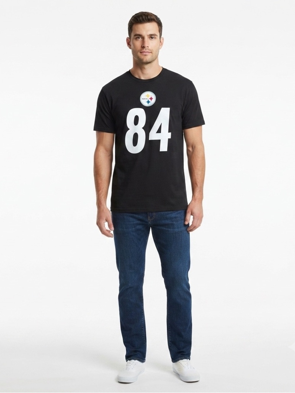 NFL Apparel Pittsburgh Steelers Brown Jersey Tee Medium
